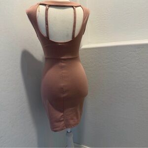 Tobi Blush Pink Cutout Bodycon Dress Size S